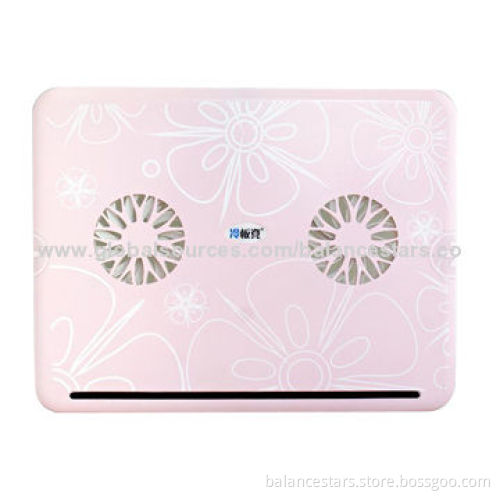 Colorful Laptop Cooling Pad/Cooler Pads, Fashionable Ultra-thin and lightweight, PinkNew